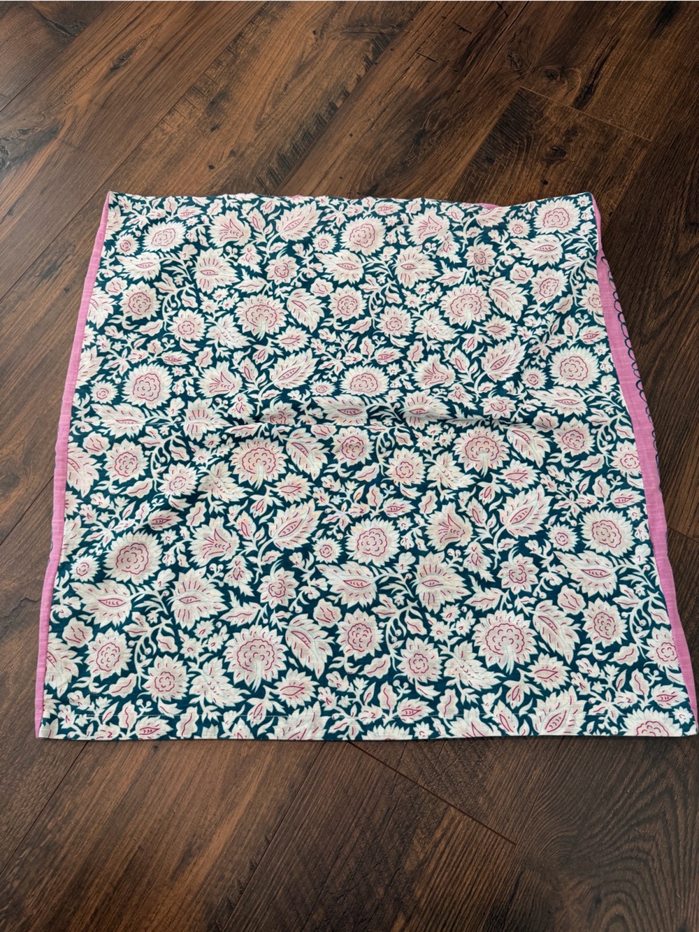 Anthropologie Meze Euro Sham Block Print Floral - Picture 4 of 7